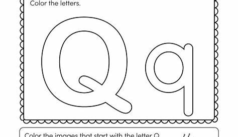 letter q worksheets free printables