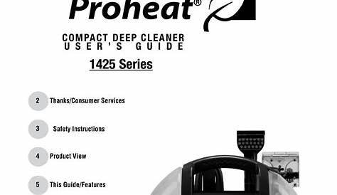 bissell proheat 12 amp user manual
