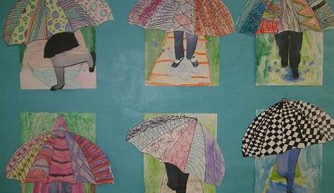 Awesome Art Projects: 4th Grade Umbrellas | art lessons for ART QUEST