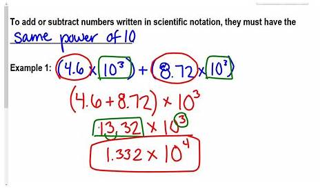 Scientific Notation Operations - YouTube