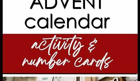 Free Printable Advent Calendars, Numbers, & 72 Filler Activity Cards