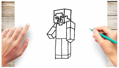 How to Draw Steve Minecraft Step by Step - YouTube