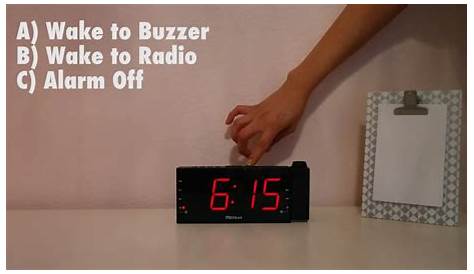 onn alarm clock radio user manual