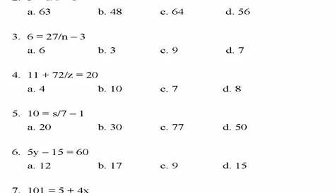 10 9th Grade Math Worksheets With Answer Key / worksheeto.com