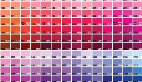 pms paint color chart