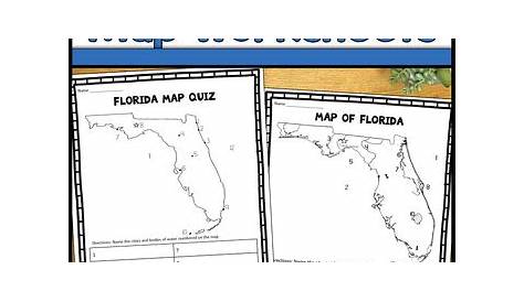 florida map worksheets for kids