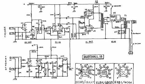 marshall tube amp circuit diagram