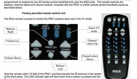 Download free pdf for RCA RCU403 Remote Control manual
