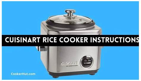 Cuisinart Rice Cooker 8 Cup Manual