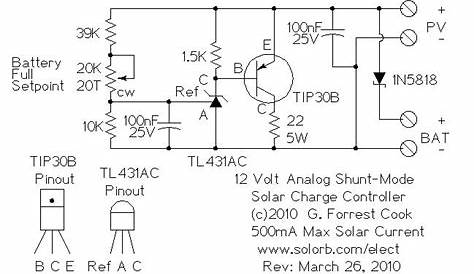 Solar Charge Controller Circuit Diagrams - Build A Solar Charge