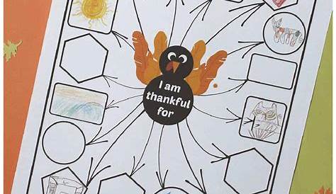 Thankful Turkey Printable Thanksgiving Gratitude Activty | Rhythms of Play