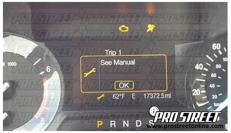 2010 ford fusion check engine light reset