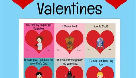 FREE Star Wars Printable Valentines - Kids Activities | Saving Money