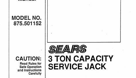 sears owners manuals free