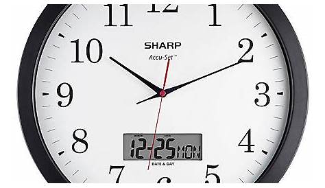 sharp accu-set wall clock manual