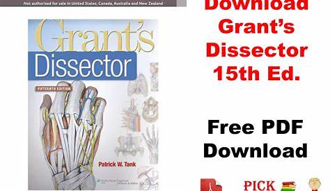 Grant’s Dissector PDF Free Download [Direct Link] - Pick Pdfs