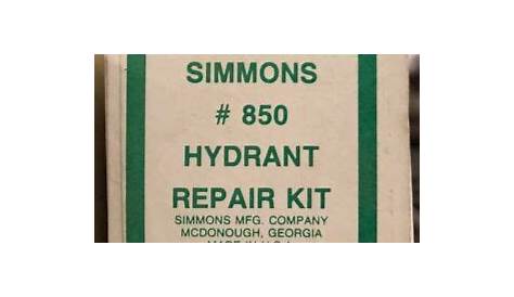 Simmons 850 Hydrant Repair Kit | eBay