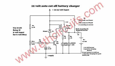 Automatic 12 Volt Battery Charger Easy Circuit Diagram