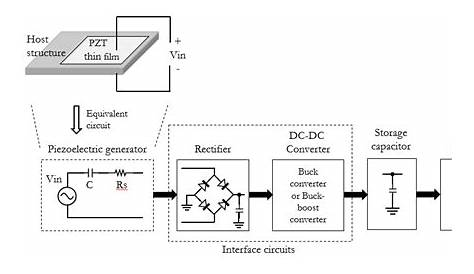 piezoelectric generator circuit diagram
