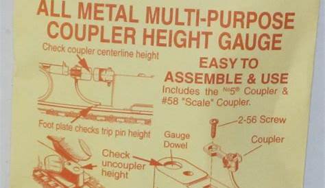 Kadee HO Scale Coupler Height Gauge NEW 205 1Pk | Jason's Hobby Depot