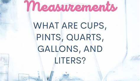 liquid measurements chart gallon