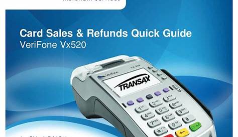 verifone vx520 user manual