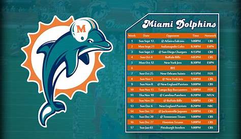 🔥 [50+] Miami Dolphins 2016 Schedule Wallpaper | WallpaperSafari