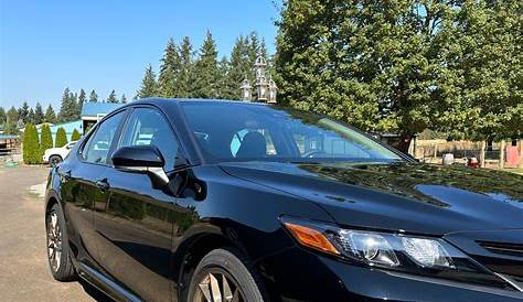 My First Big On My Own Purchase, a 2023 SE Camry in Reservoir Blue