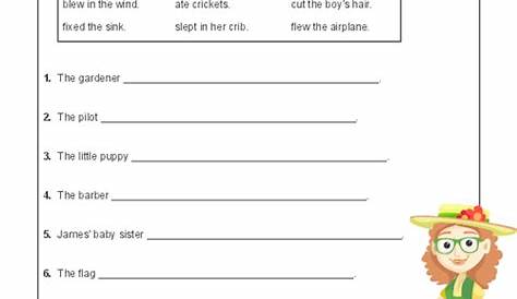 Simple And Complete Predicates Worksheet