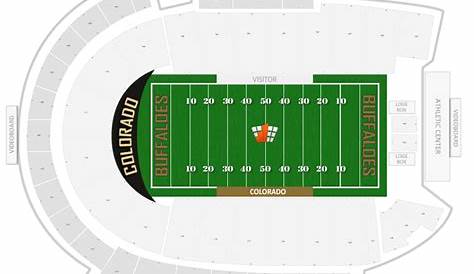 folsom field seating chart with row and seat numbers