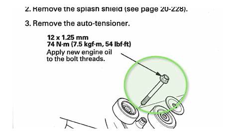 2011 honda pilot tensioner pulley