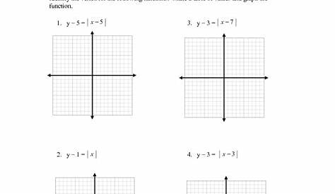 graphing absolute value functions worksheets
