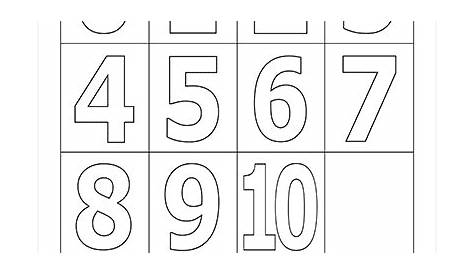 Numbers | Free Printable Templates & Coloring Pages | FirstPalette.com