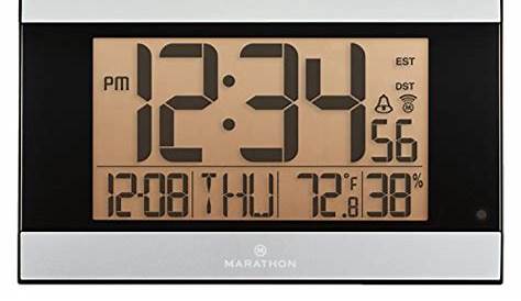 MARATHON CL030062WD Slim-Jumbo Atomic Digital Wall Clock – ClickHappyBuy