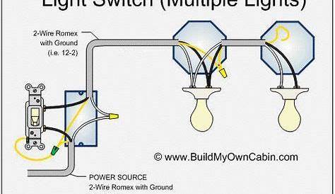 How to wire a switch with multiple lights | Home electrical wiring
