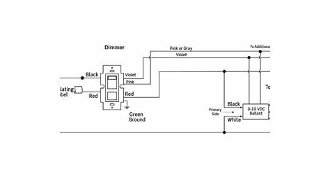 fluorescent with dimmer wiring diagram