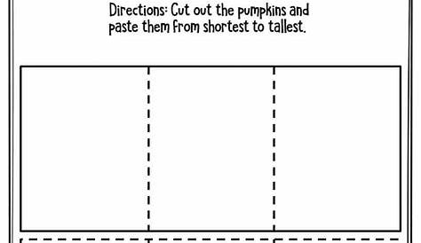 Preschool Worksheets Pumpkin Measuring - The Keeper of the Memories