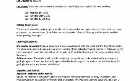 Historical Geology Lab Manual Answers - supernalsworld