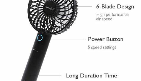 Home Easy Geek Aire Mini Rechargeable Portable Fan Gf1b Manufacturer,6