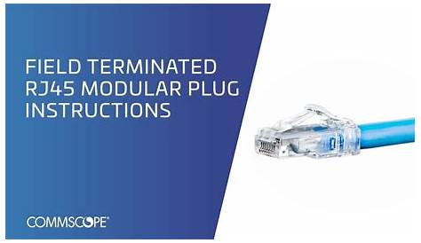 Field Terminated RJ45 Modular Plug Instructions - YouTube