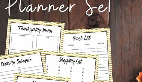 Free Thanksgiving Meal Planner Printables! Download and Print!