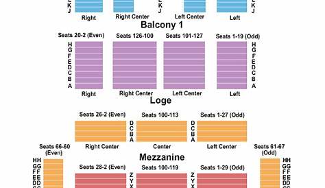 Fisher Theater Seating Map