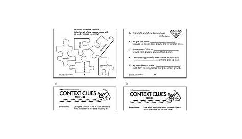 Context Clues Worksheets & Task Card Bundle – 2nd Grade Context Clues