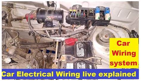 Car Electrical Wiring System Explained on live Car. Technical