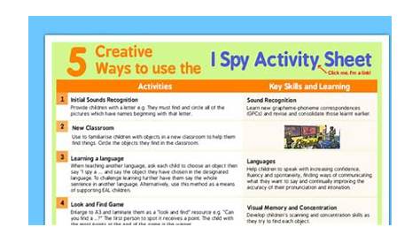 i spy worksheet 4th grade