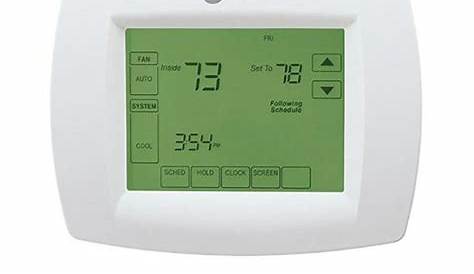 Trane Touchscreen Thermostat Manual