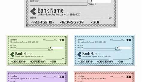 Free Check Template Of Big Check & Giant Check Printing
