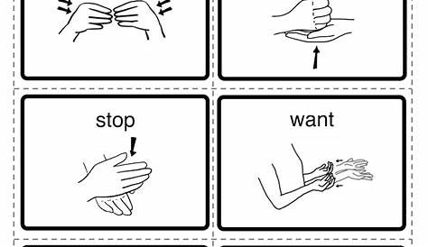 sign language printable flash cards