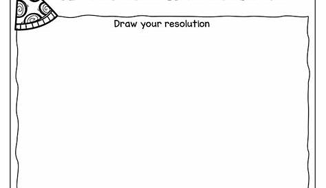New Year's Resolution Worksheet Printable - The Best Ideas for Kids