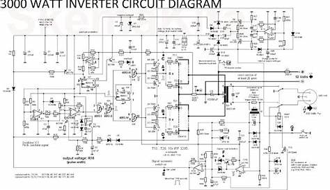 3000 Watt Inverter Circuit Diagram | Circuit diagram, Electronics
